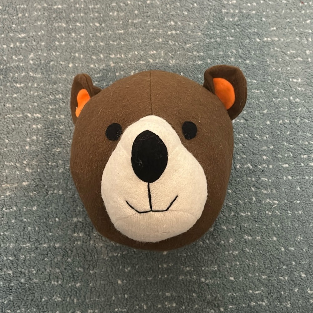 Stuffed bear head